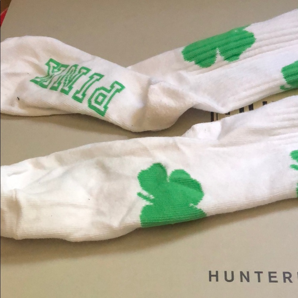 St Patrick’s day Pink socks